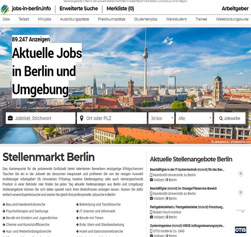 Jobs In Berlin - Stellenangebote Und Stellenmarkt In Berlin Und Umgebung